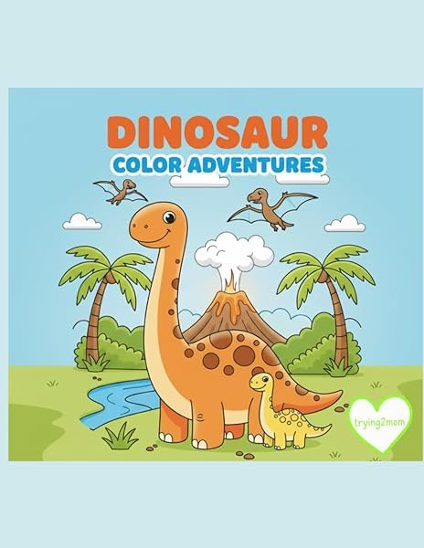Dinosaur Color Adventures coloring book